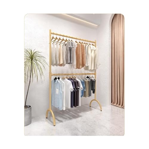 Portant à vêtements en métal portable de grande dimension pour showroom