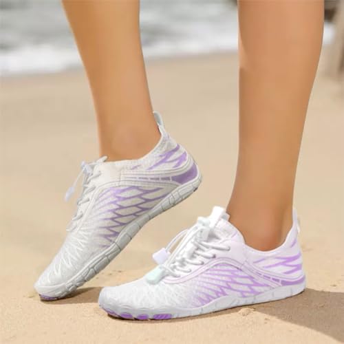 Image of Hike Barefoot Shoes for Women Men with Wide Toe Box, Healthy & Non-Slip Breathable Barefoot Water Shoes Beach Pool Aqua Swim Surf Hiking Walking Shoes
