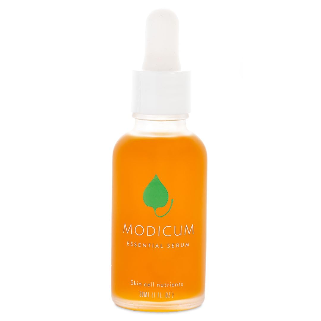 Modicum Skincare Essential Serum/Nourishing Essential Serum / 100% natural, plant-based, organic facial moisturizer for all skin types/glass dropper bottle / 30 ml