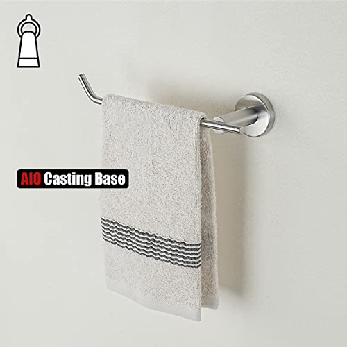 Jqk Hand Towel Bar, Stainless Steel Towel Ring For Bathroom, 9 Inch Necklace Holder Brushed Finish Wall Mount Left Hand, Tr101-Bn #TOP7