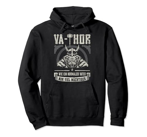 Vathor Shirt Viking Dad Father Cool Saying Father's Day Pullover Hoodie