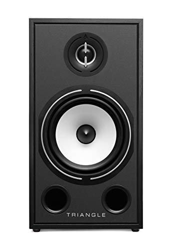 Image of triangle - BOREA BR03 Hi-Fi Bookshelf Speakers - Power handling 100W - Output 90 dB /W /m - Versatile Music and Home Cinema - 206 x 380 x 314 mm - Black (Pair)