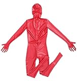 Estilo: Mono ajustado casual de látex amoniaco sexy para hombre, disfraz de DS para actuación en el escenario