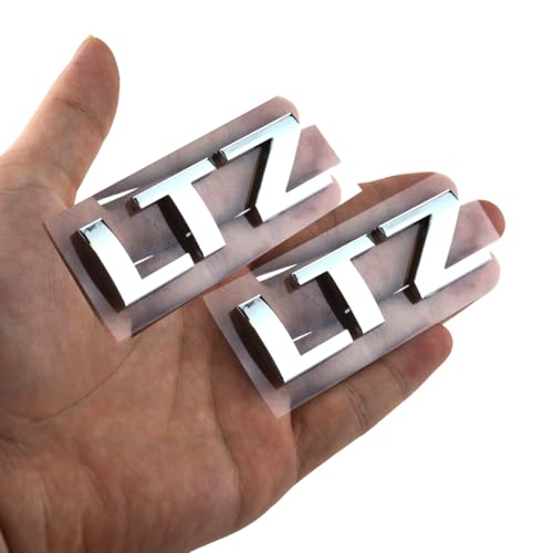 Image of Letter Nameplate Emblem 3D Badge Compatible with 2007-2018 LTZ 2Pack (Chrome)