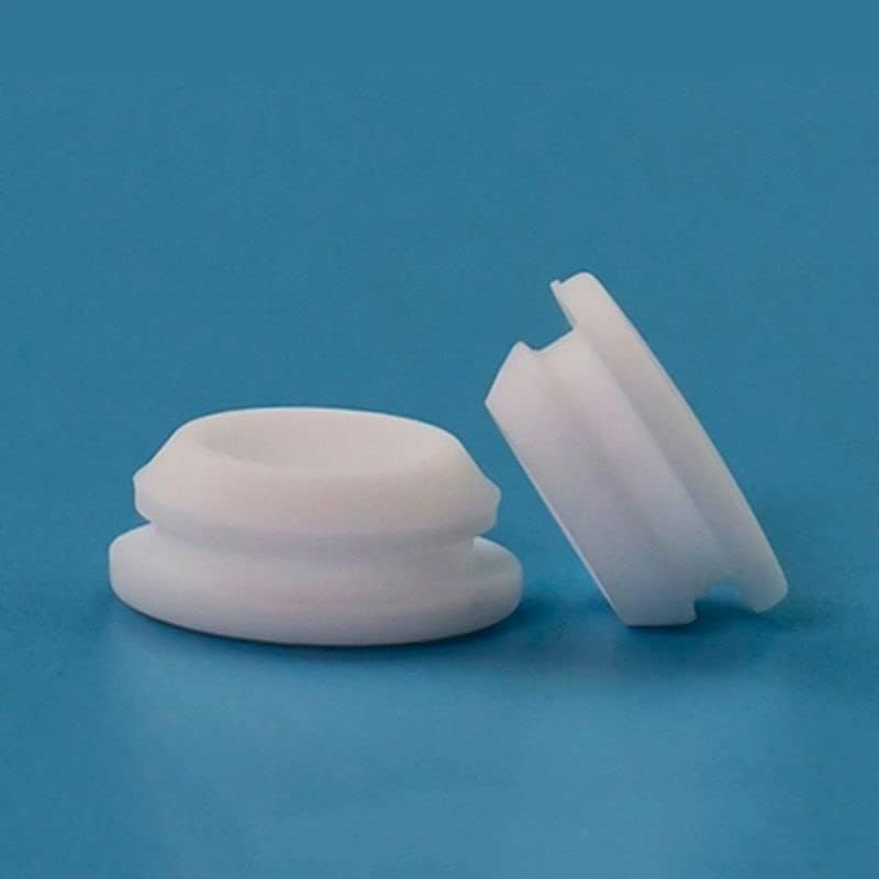 Seal Stopper,Rubber Hole Caps,Tap Bung,1/2/5Pcs Silicon Seal Stopper Dia 2mm To 50mm Rubber Pipe Cover Temperature T Plug Plastic Hole Caps Waterproof Stopper Tap Bung (Color : White color, Size : STD