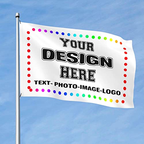 Custom Flag 4X6 Ft Add Your Text Double Side Personalized For Dorm Create Own Decorative Banner Birthday Business Gifts Custom Flag-1
