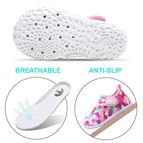 Image of FEETCITY Baby Boys Girls Water Sport Shoes Barefoot Kids Aqua Socks Quick-Dry Beach Swim Pool Shoes