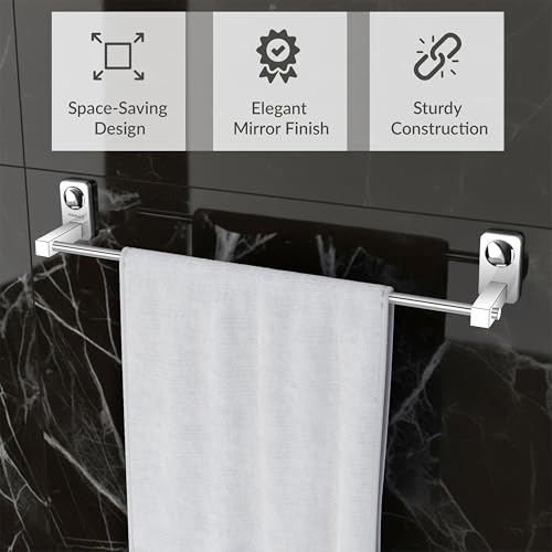 Image of Plantex (Primax) Metro Stainless Steel Towel Hanger for Bathroom /Towel Rod /Bar /Towel Stand /Bathroom Accessories(2 feet Long)