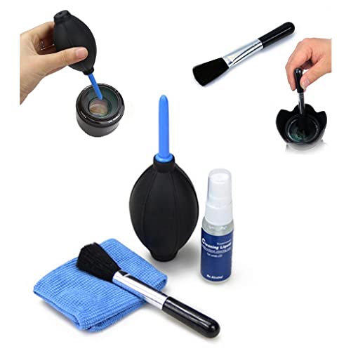 Image of Coku 5 -in-1 Cleaning Kit for DSLR Cameras & Professional Sensitive Electronics with Cleaning Air Blower for Camera Lens, Binoculars, LCD, Laptops, Desktops, Keyboards, etc