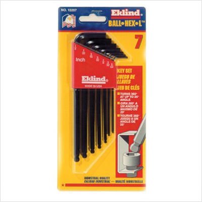Eklind Tool 7 piezas Llave tipo bola Hexagonal larga miniatura 1