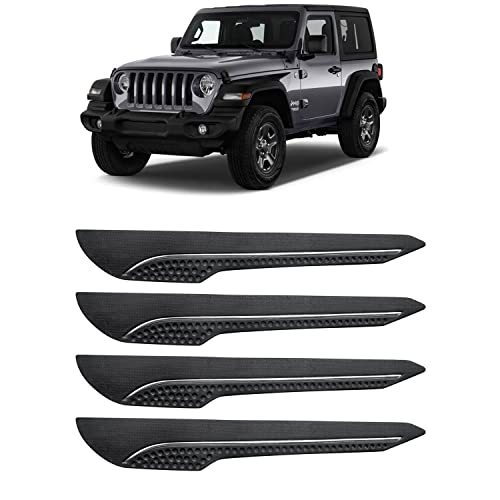 Image of AOSIS-Car Bumper Protector /Bumper Guard for Jeep Wrangler with Single Chrome Stripe (4-Pcs)