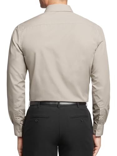 Image of Van Heusen Men's Poplin Regular Fit Solid Point Collar Dress Shirt