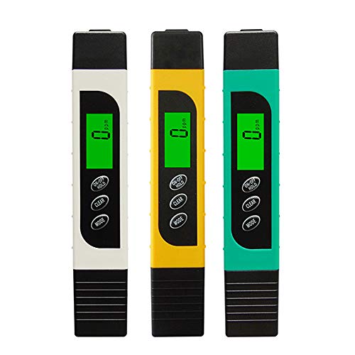 Ajcoflt Testador de qualidade da água Medidor TDS multifuncional 3 em 1 TDS Pen LCD digital de alta