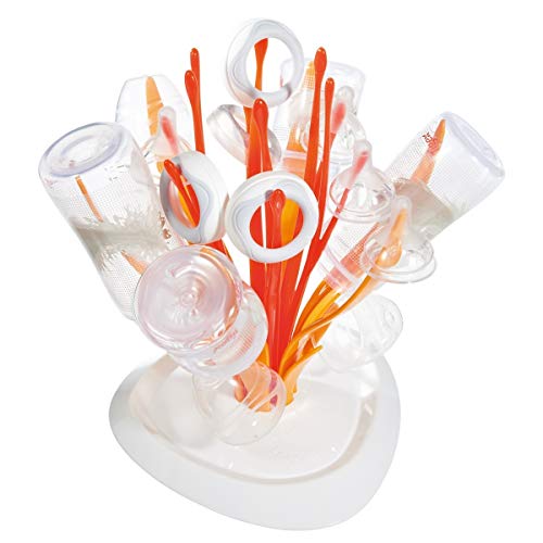 Tigex Egouttoir à Biberons, pour Sécher 6 Biberons, Fleurs