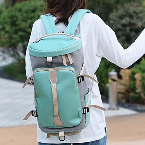 Plecak turystyczny Kobiety Fitness Siłownia Plecak Trening na świeżym powietrzu Moda Wielofunkcyjny bagaż Wypoczynek Torba na ramię Crossbody na buty Kieszeń (kolor: zielony)