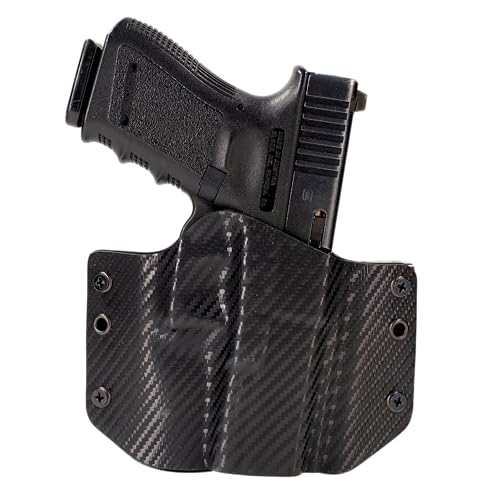 Black Carbon Fiber OWB Holster (Left-Hand, Glok 48)