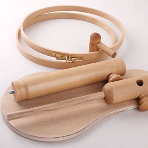 Soporte para bastidor de bordado colorido con marco de madera estable 7