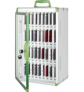 36 Slots Cell Phone Locker, Portable Phone Storage Cabinet Pocket Chart [Wall Mounted] [Aluminum ...