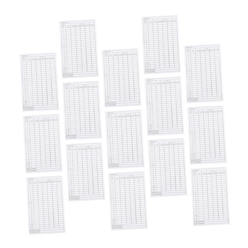 Yardwe 40pcs Golf Scorecards Weatherproof Coated Paper Score for Accurate Durable Golf Accessories for Players and Enthusiasts Stylish Design for Course Use