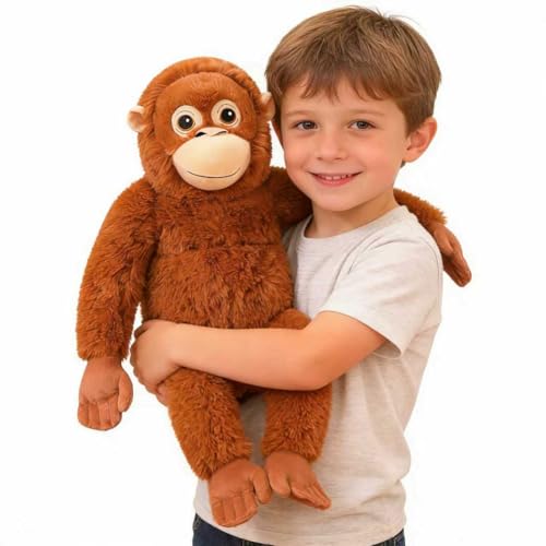 Babylounger Punch Monkey Plush Orangutan Gorilla Plush Gorilla Stuffed Animal for Home Room Dcor Ideal Gift for Kid Boy Girl&Girlfriend (64cm/25inch)