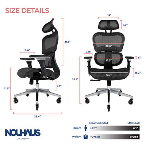 Nouhaus Ergo3D Ergonomic Office Chair Dev & Gear