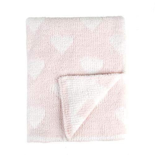 Image of Tadpoles Ultra Soft Reversible Chenille Baby Blanket - Hearts Pink | 30" x 40" | Made of 100% Microfiber Polyester | Soft, Gentle & Hypoallergenic | Ideal as a Swaddle, Receiving Blanket & More