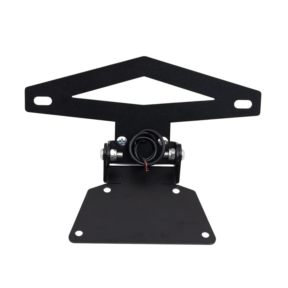 Portatarga Accessori per supporto staffa targa LED per fanale posteriore in metallo nero per moto per Leoncino 250