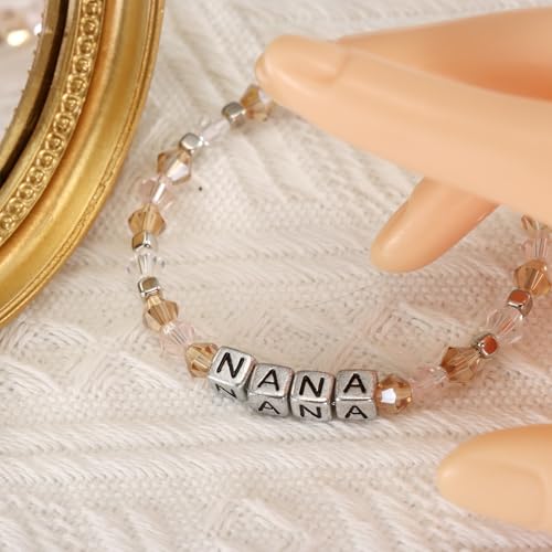HUTIMY Nana Gift from Granddaughter for Women Mothers Day Wedding Bride Jewelry Nana Bracelet 7