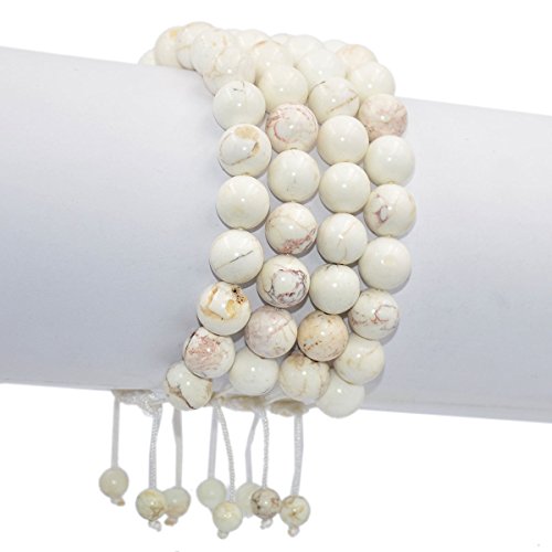 Image of AD Beads Natural 10mm Gemstone Bracelets Healing Power Crystal Macrame Adjustable 7-9 Inch