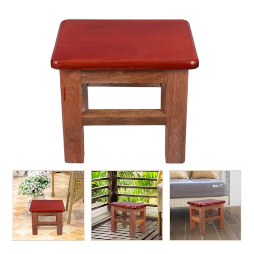 Petit tabouret en bois massif STOBAZA pour maison et dortoir - 8
