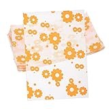 ROMISBABA 200枚 加厚入りヌガーキャンディ包装紙 花柄クッキーラッピングペーパー 食品グレード紙製 やチョコレート用包み紙 お菓子手作りラ