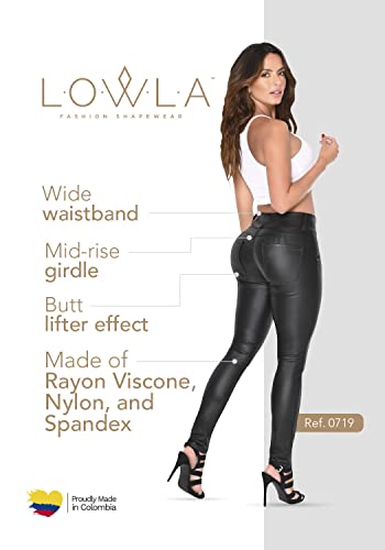 L.O.W.L.A SHAPEWEAR Butt Lifting Faux Leather Pants | Pantalones Colombianos Levanta Cola | Black Pleather Jeans4