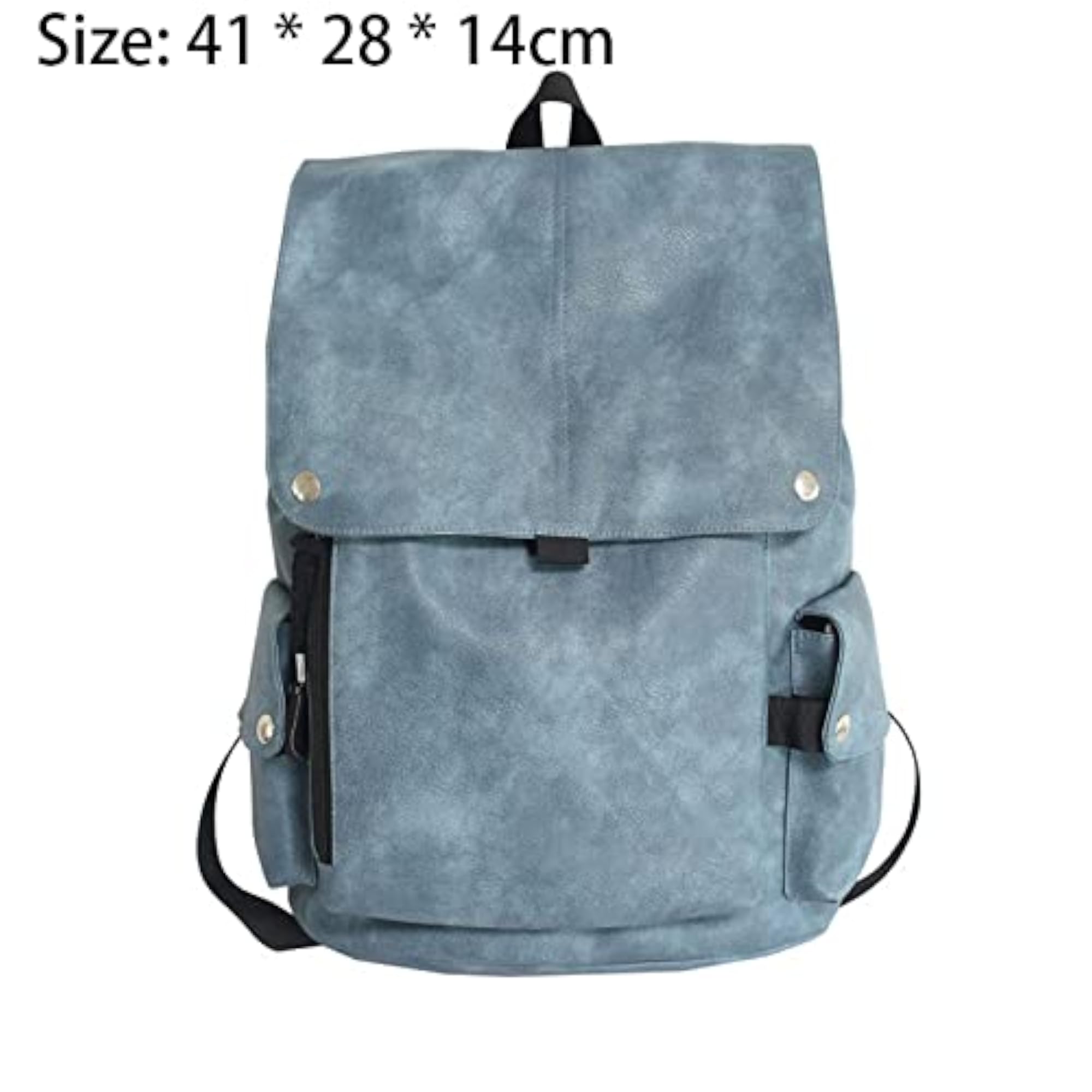 Soft Leather Travel Backpack for Men & Women, Large Capacity
