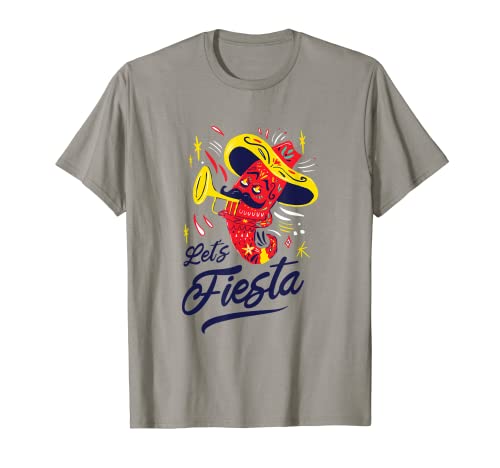 Lets Fiesta Cinco De Mayo Mexican Pinata Chili Pepper Camiseta