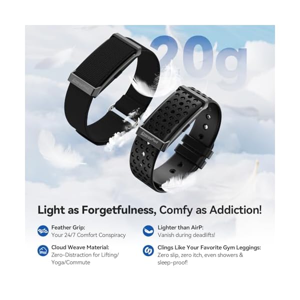 Smart Bracelet, Wearable Activity & Fitness Tracker Band, 24H Sleep Tracker, All-Day Continuous Heart Rate Blood Pressure Stress HRV Monitor, 173 Sport Modes Smart Wristband with Free APP Black - Image 3