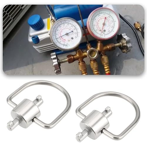 Image of 2Pcs Refrigerant Locking Cap Key Replacement Part Multi-Purpose Key Tool Compatible with HVAC System, for 410A and R22