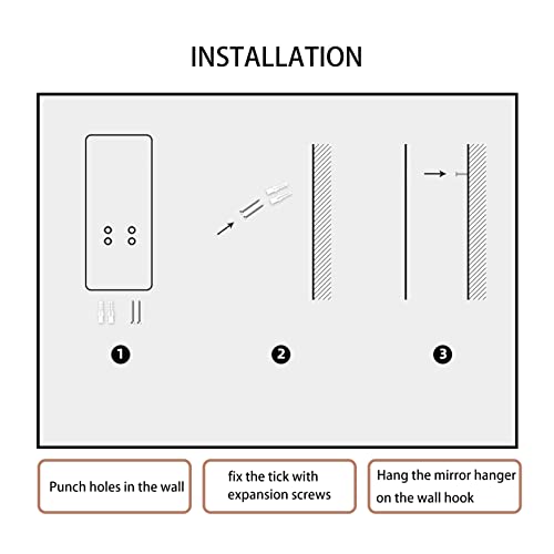Full Length Mirror Lighted 63"X22",Hong.coo Led Free Standing Floor Mirror,Wall Mounted Hanging Mirror With Lights,Makeup Vanity Mirror,Bedroom Full Size Body Mirror With Dimming & 3 Color Modes Gold #TOP6