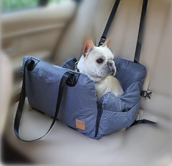 igadgitz Xtra U6960 Folding Dog Car Booster Seat Polyester Pet Car