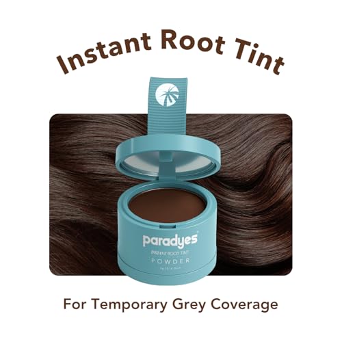 Image of Paradyes Cover Up Powder Dark Brown Instant Root Tint | Covers Grey Roots & Bald Spots Instantly for Women & Men | Long-Lasting | Matte Finish | Easy Application | 4gm