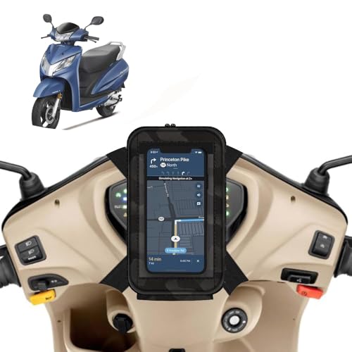 Image of Universal Mobile Holder /Stand /Mount Pouch for Scooters Scooty for Activa 125 (Black