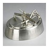  Válvula De Solenoide Sanitaria tanque Manway elíptica sin sombra (340x440x130mm) hacia el interior abierto Manway cubierta de acero inoxidable 304 for cónico fermentador Repuestos Y Accesorios para Hu
