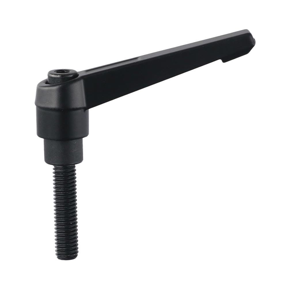 HOBBYIN 2pcs M8 X 32mm Thread Handle,Adjustable Rotating Screw Handles,Stud Knobs Locking,Clamping Lever Thread Push Button Ratchet