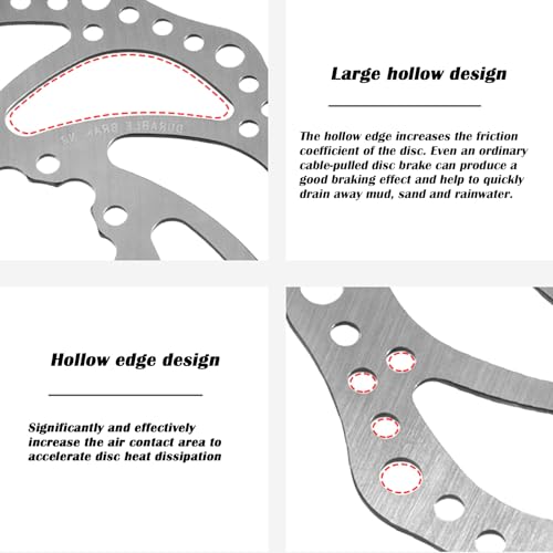 Yongness Bicycle Disc Brake Disc Disc Disc Brake Discs 140mm/160mm/180mm, 203mm - Image 4