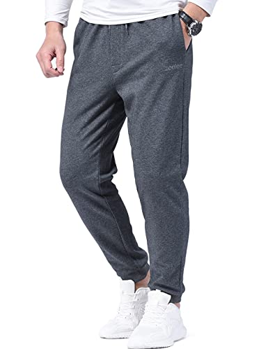 Zoulee Classic Drawstring-Waist Zipper Logo Jogger Pants with Zipper Fly