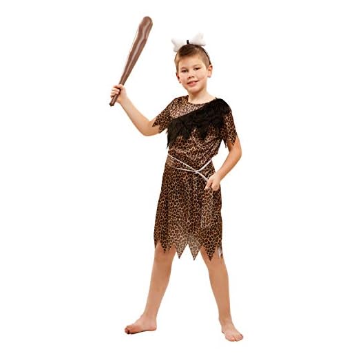 My Other Me Me-201129 Disfraz de troglodita aventurero para niño, 7-9 años (Viving Costumes 201129)