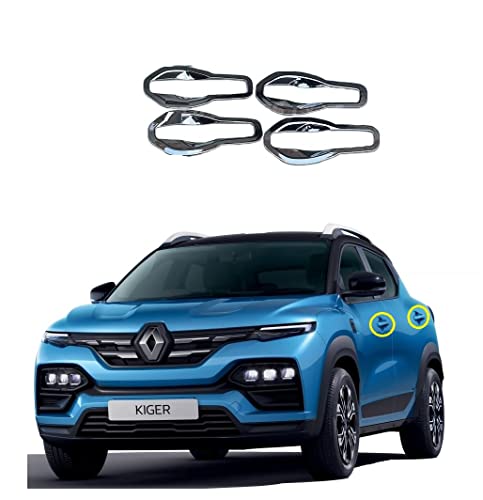 Image of Car Chrome Combo Exterior Accessories Kit For Renault Kiger - Adult
