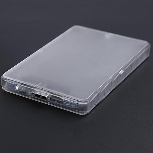 Caja externa transparente USB Micro para disco duro y SSD miniatura 6