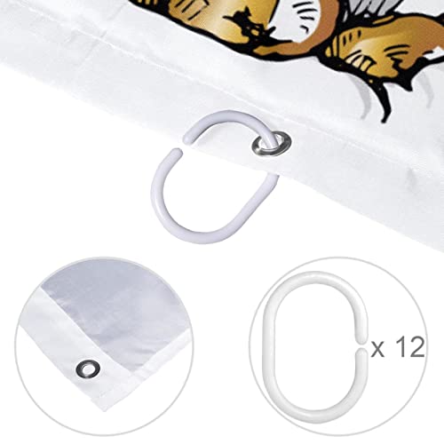 Rideau de douche ananas en textile durable pour la maison - 5