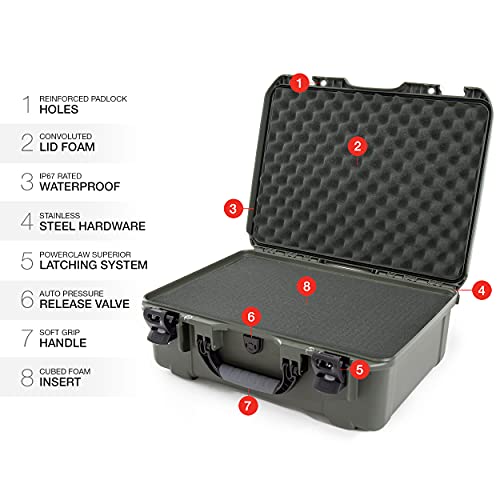 Nanuk 940 Waterproof Hard Case With Foam Insert - Olive #TOP5