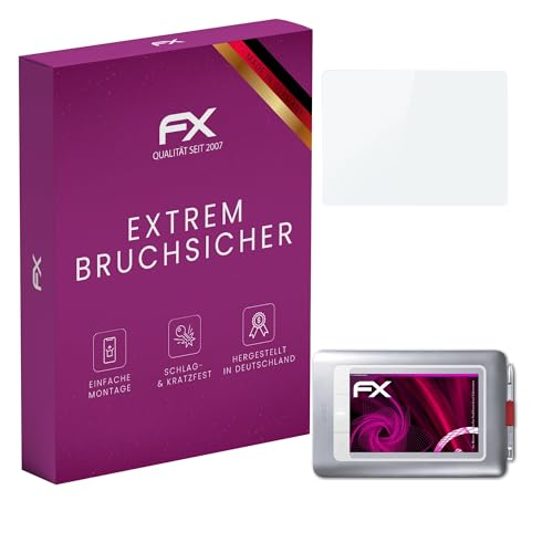 atFoliX Verre film protecteur compatible avec Wacom Bamboo Fun Pen&Touch Small 2.Generation, 9H Hybrid-Glass FX Protection Écran Film de verre en plastique